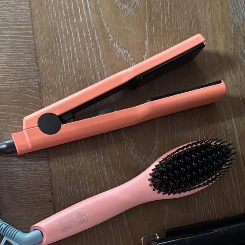 Pink Detangling Paddle Brush - Smooth Bristles